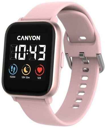 Canyon Smart watch, 1.4inches IPS full touch screen, with music player plastic body, IP68 waterproof, multi-sport mode, compatibility with iOS and android 19848385279322