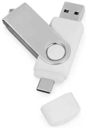 USB3.0/USB Type-C флешка на 16 Гб Квебек C, белый 19848390542654