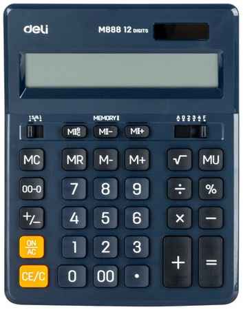 Калькулятор настольный Deli EM888F-green зеленый 12-разр 19848391805715