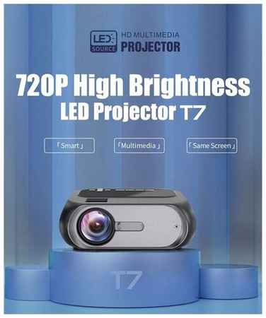 XPX Светодиодный проектор T7A Full HD 1080P, 4000 лм, портативный проектор 19848393007643