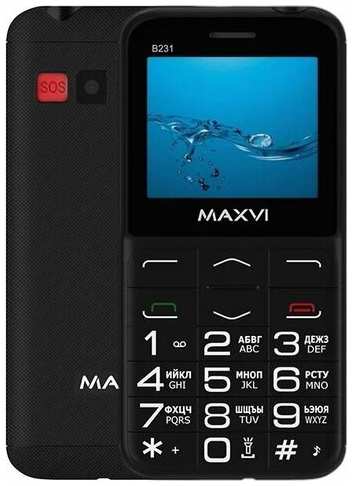 Телефон MAXVI B231, 2 SIM, черный 19848398204939