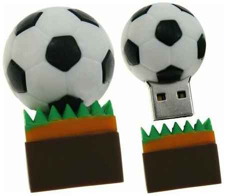 Подарочная флешка футбольный МЯЧ оригинальный сувенирный USB-накопитель 128GB
