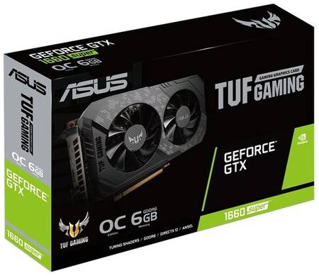 Видеокарта ASUS TUF Gaming GeForce GTX 1660 SUPER OC 6GB (TUF-GTX1660S-O6G-GAMING), Retail 19848406727760