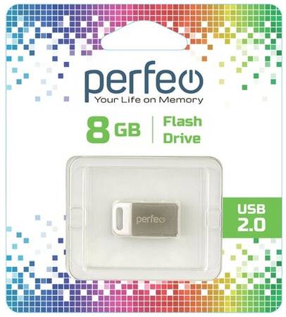 Флеш Perfeo USB 8GB M05 Metal Series 19848406942488