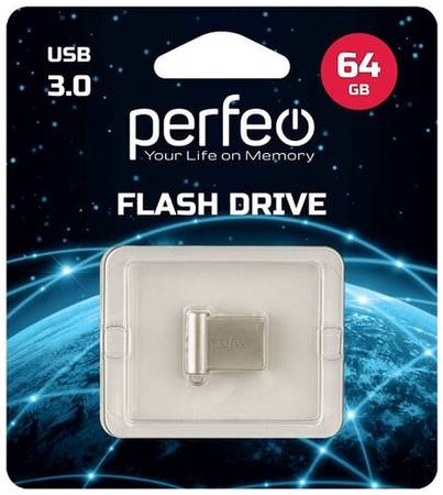 Флеш Perfeo USB 3.0 64GB M06 Metal Series
