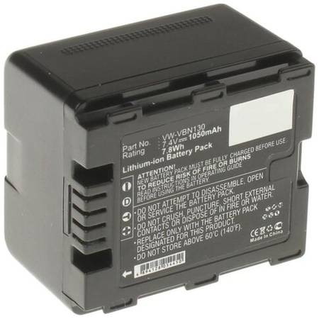 Аккумулятор iBatt iB-B1-F228 1050mAh для Panasonic VW-VBN130, VW-VBN260, VW-VBN390, VW-VBN130-K 19848407245762