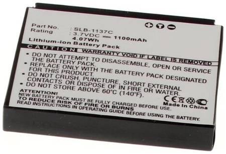 Аккумулятор iBatt iB-U1-F259 1100mAh для Samsung Digimax i7 19848407277327