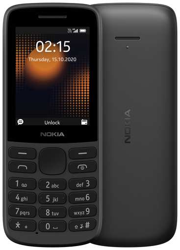 Телефон Nokia 215 4G Dual Sim Global, Dual nano SIM, черный 19848432542978