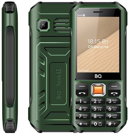 Телефон BQ 2824 Tank T, 2 micro SIM, зеленый 19848451931976