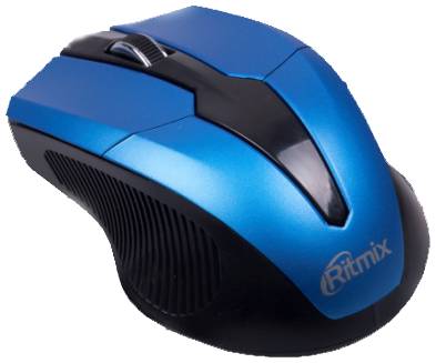 Беспроводная мышь Ritmix RMW-560, черный/синий 19848454610963