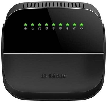 Wi-Fi роутер D-Link DSL-2740U/R1, черный 19848455389000
