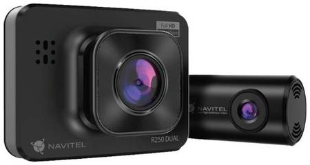 Видеорегистратор NAVITEL R250 Dual, 2 камеры, черный 19848455559978