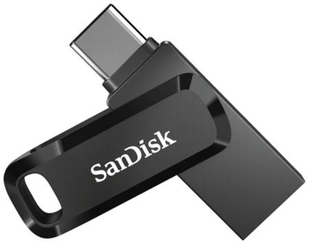 Флешка SanDisk Ultra Dual Drive Go USB Type-C 128 ГБ, 1 шт., черный 19848456357991