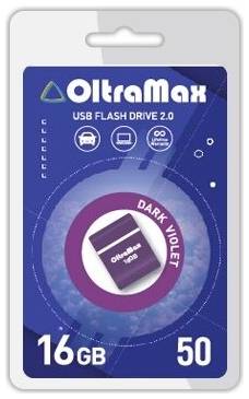 Флешка OltraMax 50 16 ГБ, 1 шт., dark violet 19848474229578