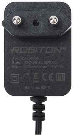 Блок питания ROBITON (адаптер) ID 5,5-500S(+) 4,8 x 1,7/15 (+), угловой
