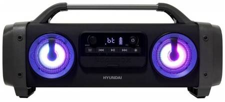 Портативная акустика HYUNDAI H-PCD400, 28 Вт, черный 19848493834925