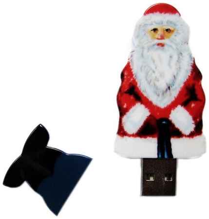 Centersuvenir.com Пластиковая флешка «Дед Мороз» (64 Гб / GB USB 2.0 Белый Santa) 19848500432717
