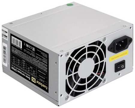 Блок питания 600W ExeGate CP600 (ATX, 8cm fan, 24pin, (4+4)pin, PCI-E, 3xSATA, 2xIDE) EX292144RUS