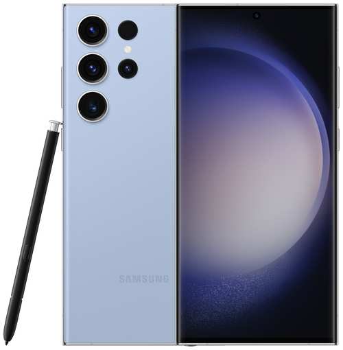 Смартфон Samsung Galaxy S23 Ultra 12/1 ТБ, Dual: nano SIM + eSIM, голубой 19848502445925