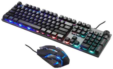 OKLICK Клавиатура + мышь, игровая клавиатура + мышь, клавиатура и мышь Оклик, подсветка