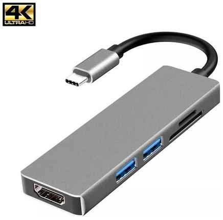 Видеоадаптер 4K USB 3.1 Type-C -> HDMI+2xUSB 3.0+картридер | ORIENT C099 19848503929331