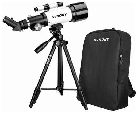 Телескоп SVBONY SV501P, Диафрагма 70 мм, Фокусное расстояние 400 мм, штатив, сумка 19848506579254