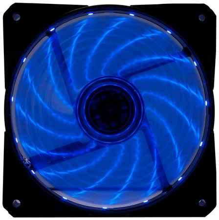 Вентилятор Digma DFAN-LED-BLUE 120x120x25mm 3-pin 4-pin Molex23dB 115gr LED Ret 19848507018699