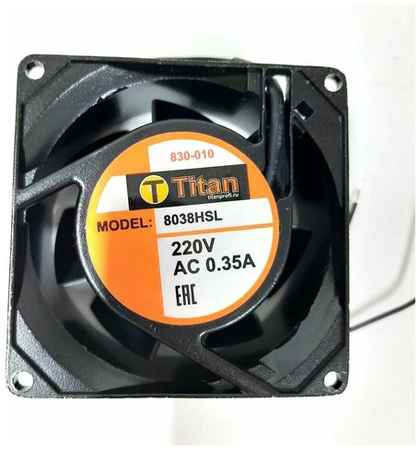 Titan Вентилятор / Кулер 220V 0.35A для сварочного аппарата 80х80х38мм 8038HSL 19848508881210