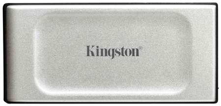 Kingston Твердотельный накопитель/ Kingston SSD XS2000, 4000GB, Portable Type-C, USB 3.2 Gen 2x2, R/W 2000/2000MB/s, IP55, 70x33x14mm, Silver (5 лет)