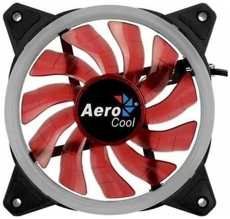 Вентилятор Aerocool REV , 120x120x25мм, цвет светодиодов , подсветка в виде двойного кольца, 3+4-Pin, 1200 об/мин, 41,3 CFM, 15,1 дБА
