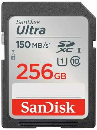 Карта памяти SanDisk Ultra SDXC 256GB Class10, UHS-I (SDSDUNC-256G-GN6IN) 19848514303606