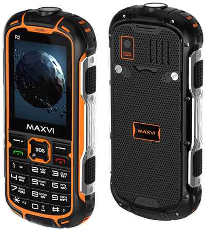 Телефон MAXVI R2, оранжевый