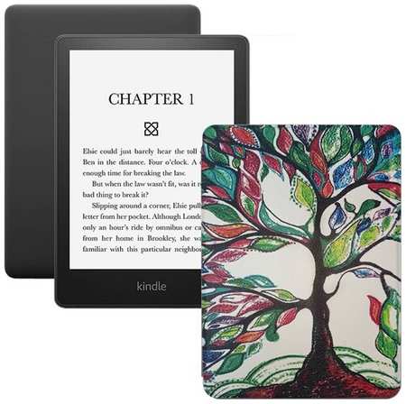 Электронная книга Amazon Kindle PaperWhite 2021 16Gb black Ad-Supported с обложкой ReaderONE PaperWhite 2021 Forest 19848519804344