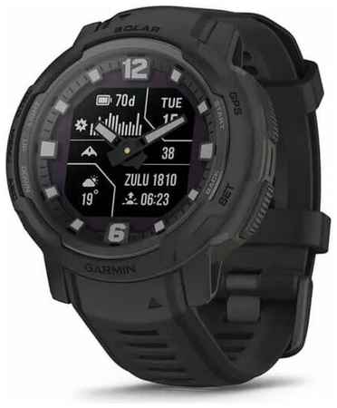Смарт часы Instinct CROSSOVER SOLAR Tactical Edition смарт часы с черным безелем и силиконовым черным ремешком Garmin (010-02730-00) 19848520658864