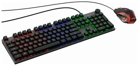 Клавиатура + мышь Oklick GMNG 500GMK клав: серый/черный мышь: черный/серый (1546797) 19848523706754