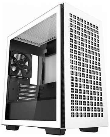 Корпус MiniTower DeepCool CH370 WH белый без БП mATX TG window 1x120mm fan (R-CH370-WHNAM1-G-1) 19848525364491