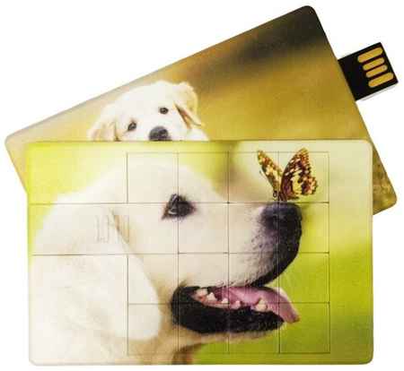 Подарочный USB-накопитель собака оригинальная флешка пятнашки пазлы 32GB 19848527841664