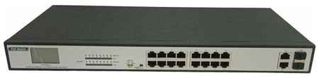 Коммутатор HTV-POE3016 16 портовый 10/100 мбит/с PoE +2 порта 10/100/1000 мбит/с 19848527943495
