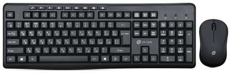 Набор клавиатура+мышь Oklick 225M клав: черный мышь: черный USB беспр 19848529718894
