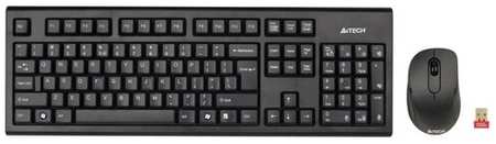 A4Tech Набор клавиатура+мышь A4 7100N клав: мышь: USB беспроводная