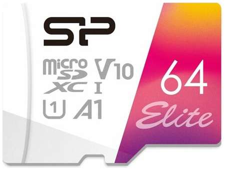 Флеш-накопитель MicroSD 064GB SILICON POWER ELITE SP064GBSTXBV1V20SP 19848532792589