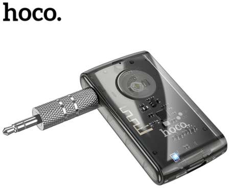 Hoco автомобильный AUX Bluetooth 5,0 приемник микрофона адаптер громкой связи в автомобиле для наушников передатчик приемник