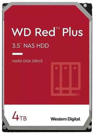 4 ТБ Внутренний жесткий диск Western Digital WD Red Plus NAS, CMR, 5400 RPM, 256МБ кэш (WD40EFPX) 19848537762375