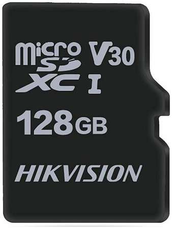 Карта памяти microSDXC V30 Hikvision C1 128 ГБ, 92 МБ/с, Class 10, HS-TF-C1(STD)/128G/ZAZ01X00/OD, 1 шт, переходник без адаптера 19848538289109