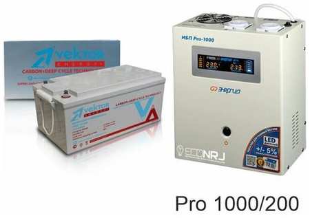 Энергия PRO-1000 + Аккумуляторная батарея Vektor VPbC 12-200 19848539112302