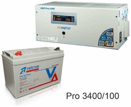 Энергия PRO-3400 + Аккумуляторная батарея Vektor GL 12-100 19848539399373