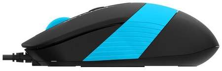Мышь A4Tech Fstyler FM10 черный/синий оптическая (1600dpi) USB (4but) 19848539990133