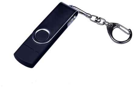 Флешка Фламенко с USB Type-C (128 Гб / GB USB 3.1/USB Type-C Черный/Black OTG_TC_030 для телефона и компьютера) 19848540123459