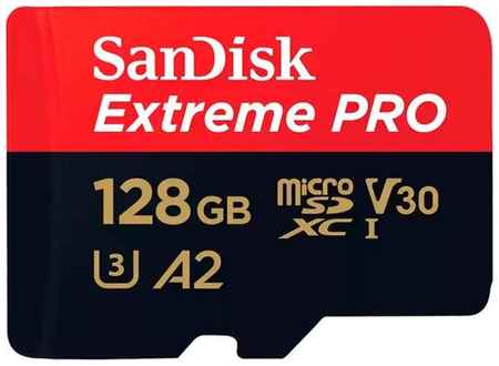 Samsung Карта памяти Micro SecureDigital 128Gb SanDisk Extreme Pro microSDHC class 10 UHS-1 U3 V30 (SDSQXCD-128G-GN6MA) + адаптер