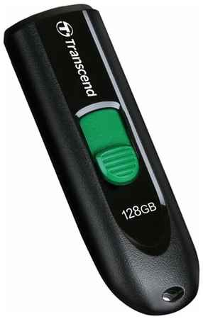 Флеш-диск 128GB TRANSCEND JetFlash 790C, разъем USB Type-С, черный/зеленый, TS128GJF790C 19848540154836